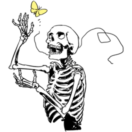 Sticker Just_bones3_nyasticks - 1