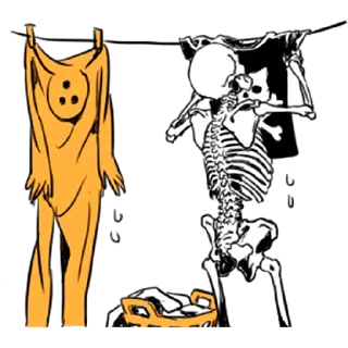 Sticker Груда костей 3 @nyasticks - 9