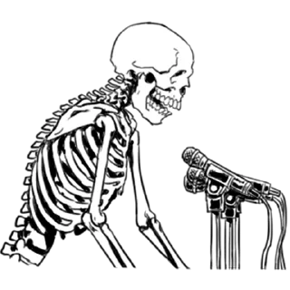 Sticker Груда костей 3 @nyasticks - 6