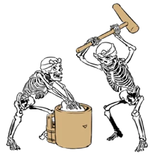 Sticker Груда костей 7 @nyasticks - 11