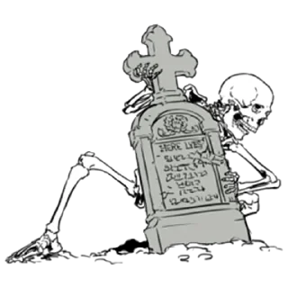 Sticker Груда костей 7 @nyasticks - 4