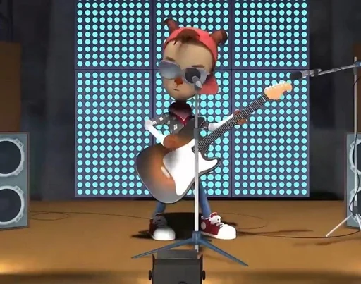 гитара мультфильм концерт