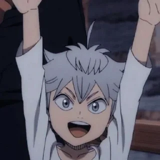 Стикер .|•Мелки Аста. От: @BlackClover0912 - 5