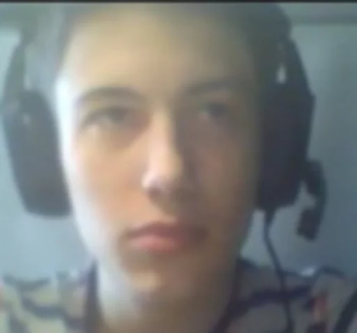 human face headphones selfie