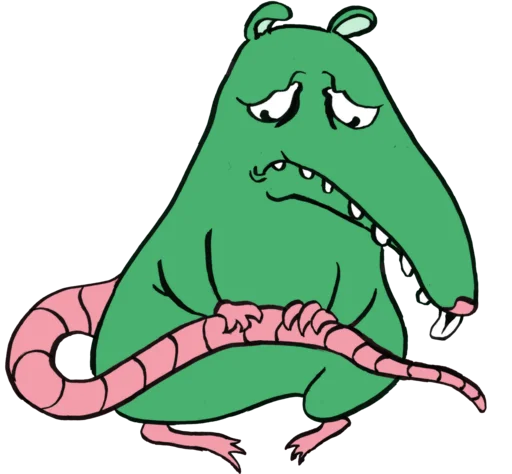 Стикер КРЫС ПЫХ by @pp3gnezda - 2