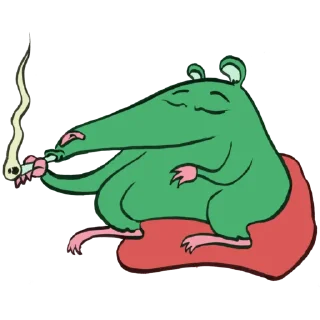 Стикер КРЫС ПЫХ by @pp3gnezda - 1