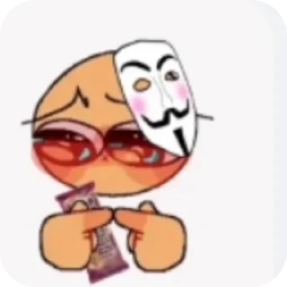 Sticker КВД понос 🤡 анонимусы💪❤️ - 11