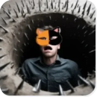 Sticker КВД понос 🤡 анонимусы💪❤️ - 1