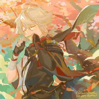 Sticker Кадзуха @fordgenshin - 1