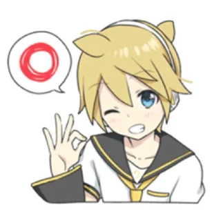 Sticker Kagamine len 2 @riestikey - 2