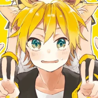 Sticker Kagamine len 2 @riestikey - 5