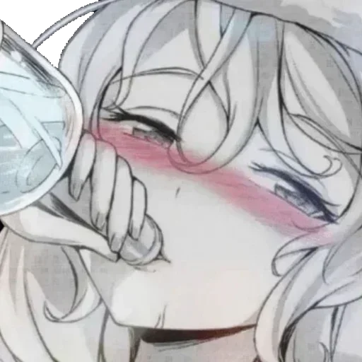 эскиз иллюстрация аниме