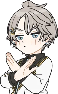 Sticker Кайдэ-кун @nyasticks - 1