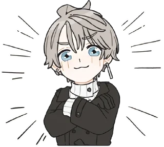 Sticker Кайдэ-кун @nyasticks - 8