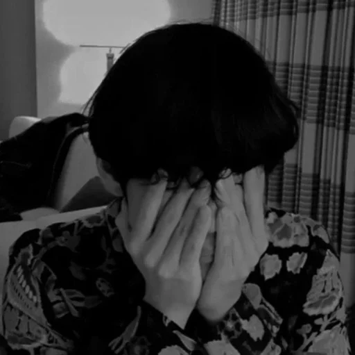 person black and white indoor