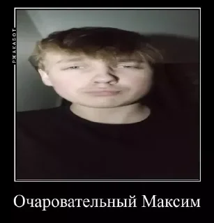 Sticker Какой ты Максим - 7