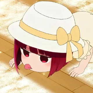 Стикер Kᴀɴᴀ Aʀɪᴍᴀ💄 @OshiNoKo_wc - 1