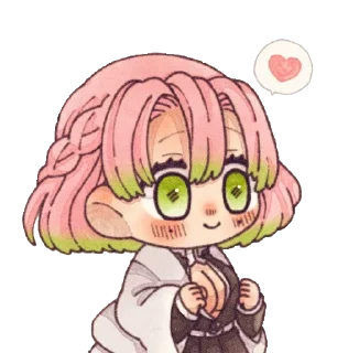 Sticker 💓 Mitsuri Kanroji @LadyLuxanna - 1