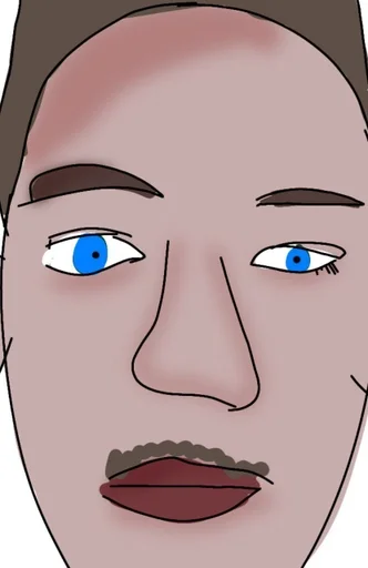 рисование эскиз человеческое лицо