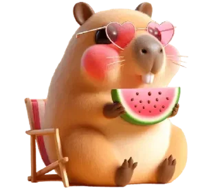 Sticker Kapi Capybara @SbornikStickers - 5