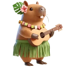 Sticker Kapi Capybara @SbornikStickers - 9