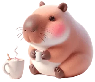 Sticker Kapi Capybara @SbornikStickers - 2