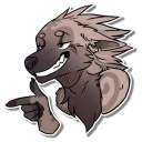 Стикер Shekh Hyena by @KeaveMind - 10