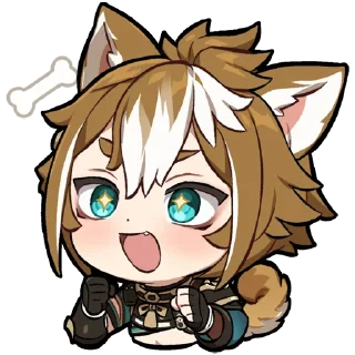 Sticker Картины Паймон 11 | @genshin_impact_ru_off - 1