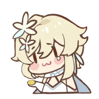 Стикер Картины Паймон: Часть II | @genshin_impact_ru_off - 3