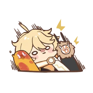 Стикер Картины Паймон: Часть II | @genshin_impact_ru_off - 9