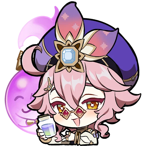 Sticker Картины Паймон 17 | @genshin_impact_ru_off - 9