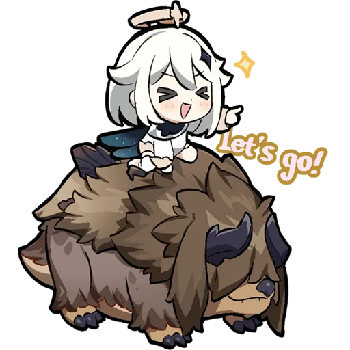 Sticker Картины Паймон 17 | @genshin_impact_ru_off - 3