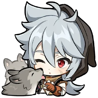 Sticker Картины Паймон 18 | @genshin_impact_ru_off - 11