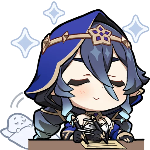 Sticker Картины Паймон 19 | @genshin_impact_ru_off - 6