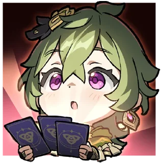 Стикер Картины Паймон 20 | @genshin_impact_ru_off - 3