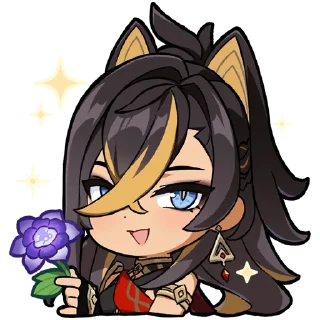 Sticker Картины Паймон: Часть IV | @genshin_impact_ru_off - 2