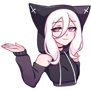 Стикер КатШи без надписей -> @stickers_vk - 8