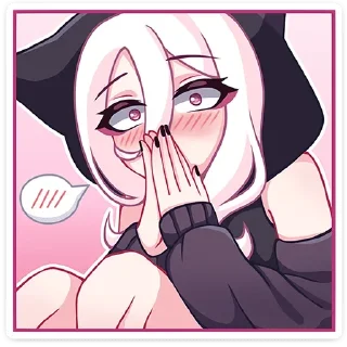 Sticker КатШи :: @dineloli_link - 5