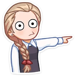 Sticker Катя by @stickers_from_vk - 7