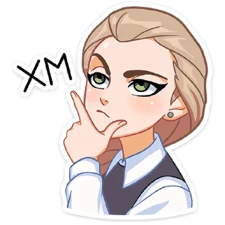 Sticker Катя by @stickers_from_vk - 11