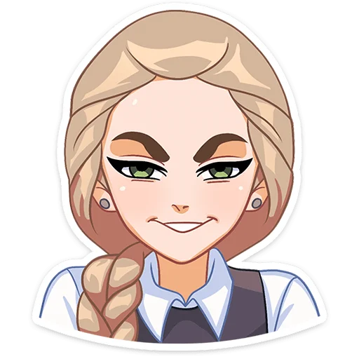 Стикер Катя - зайчик - 9