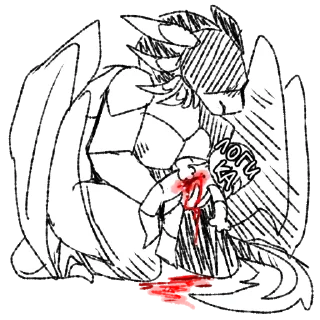 Стикер Пламяглазый (@KAWII_FURY) - 1