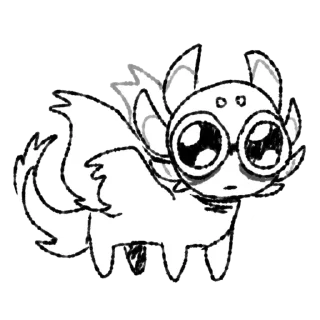 Стикер Пламяглазый (@KAWII_FURY) - 2