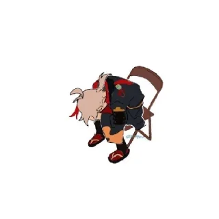 Стикер Казах | Kat_wen @gihsrarts - 11