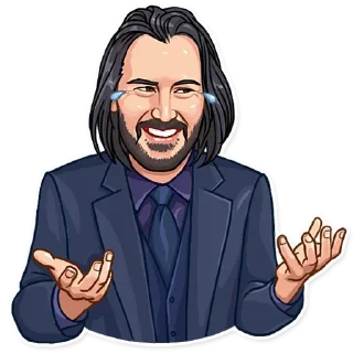 Стикер Keanu Reeves Art - 11
