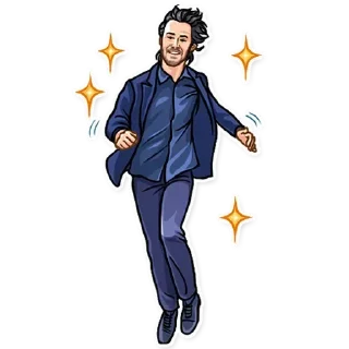 Стикер Keanu Reeves Art - 9