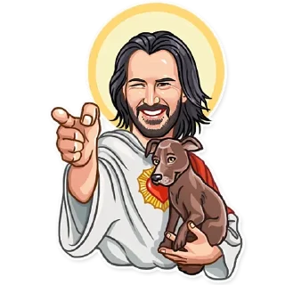 Стикер Keanu Reeves Art - 6