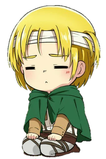 Стикер AOT chibi assembled @AnimeLibrary_Stickers - 4