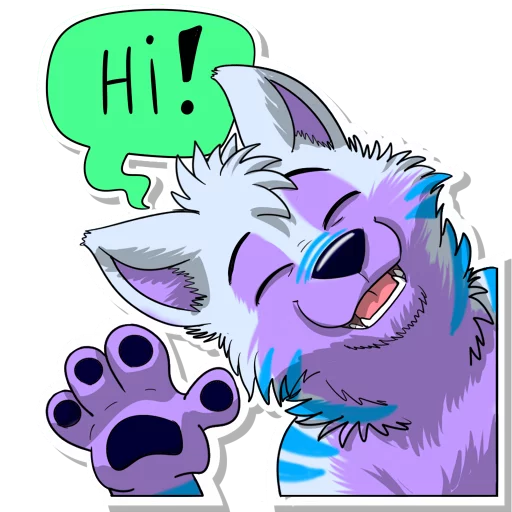 Стикер KeenoraFluffball - 1