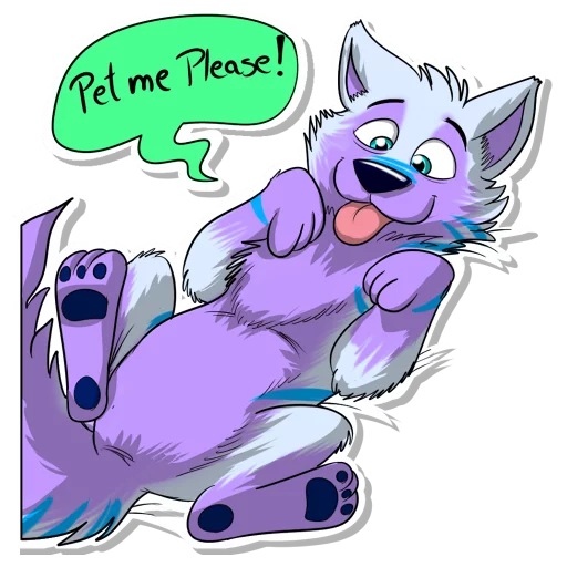 Стикер KeenoraFluffball - 1